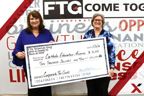 Flex Technology Group Gives $10,000 to Catholic Education Arizona to Support Underserved Children