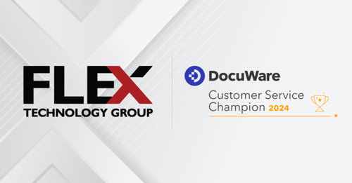 Flex Technology Group Recognized with 2024 DocuWare Customer Service Champion Award