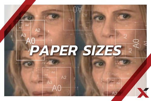 Understanding paper sizes [meme image of a confused face, looking at page size charts]