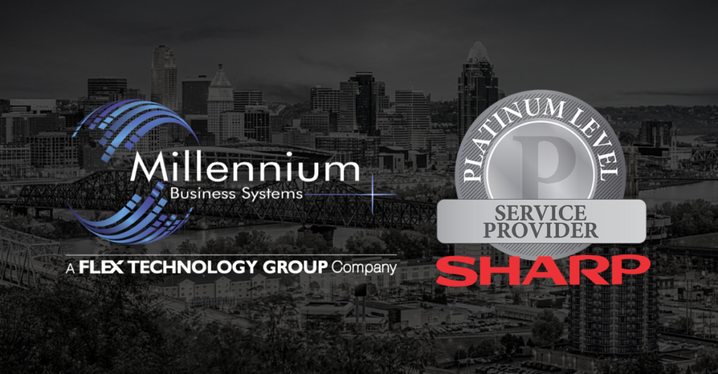 Millennium Business Systems Recognized with Sharp AAA Platinum Level Service Provider Award